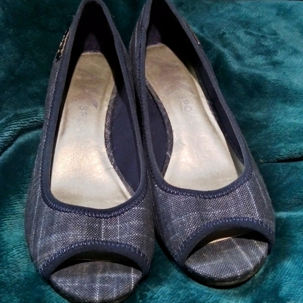 Anne Klein Blue Wedges